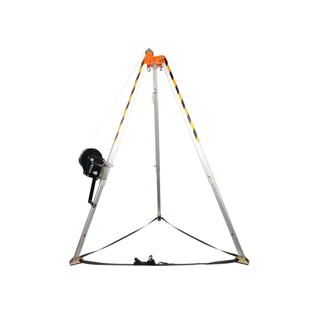 Trípode de rescate con cabrestante